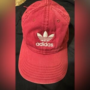 Adidas Red Trefoil Logo Cap